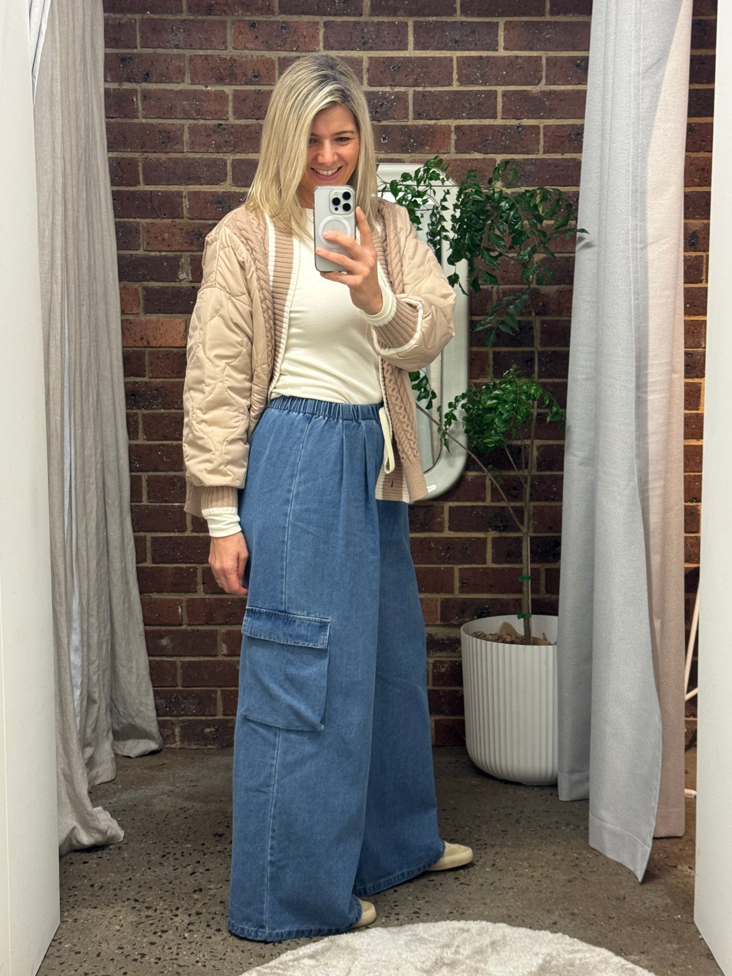 Harris Cargo Pants - Blue Denim