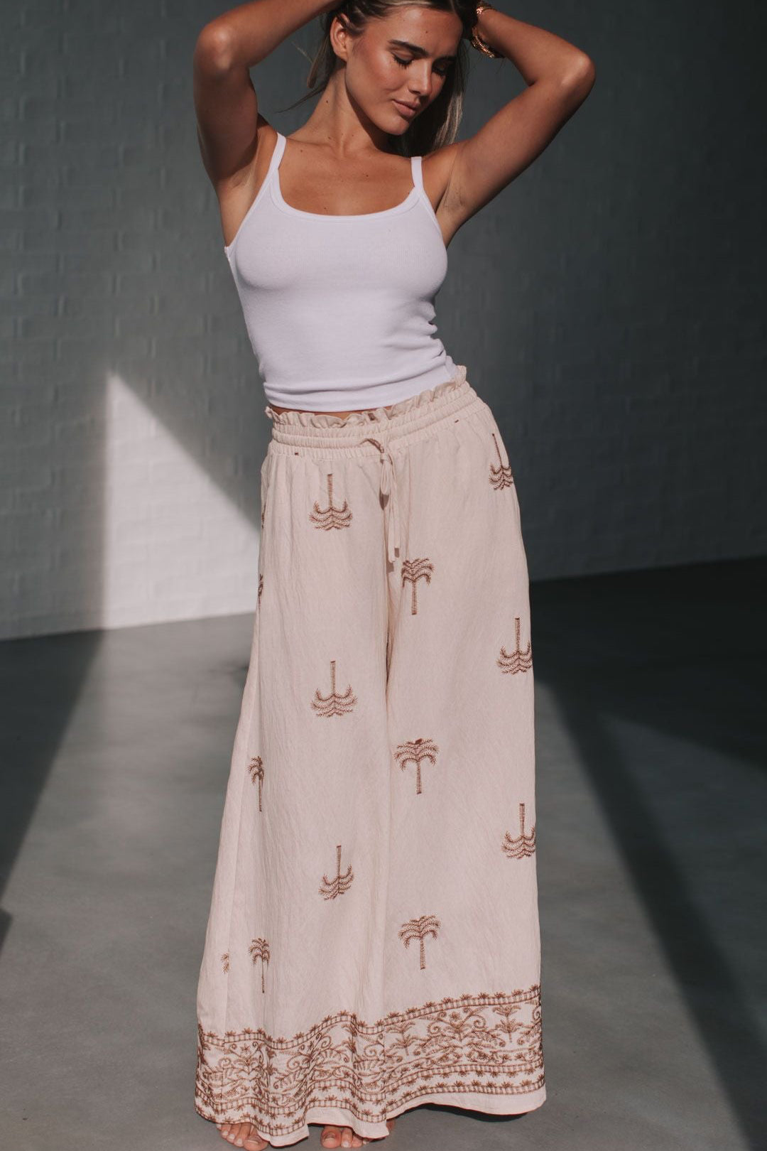 Aria Pant - Palm