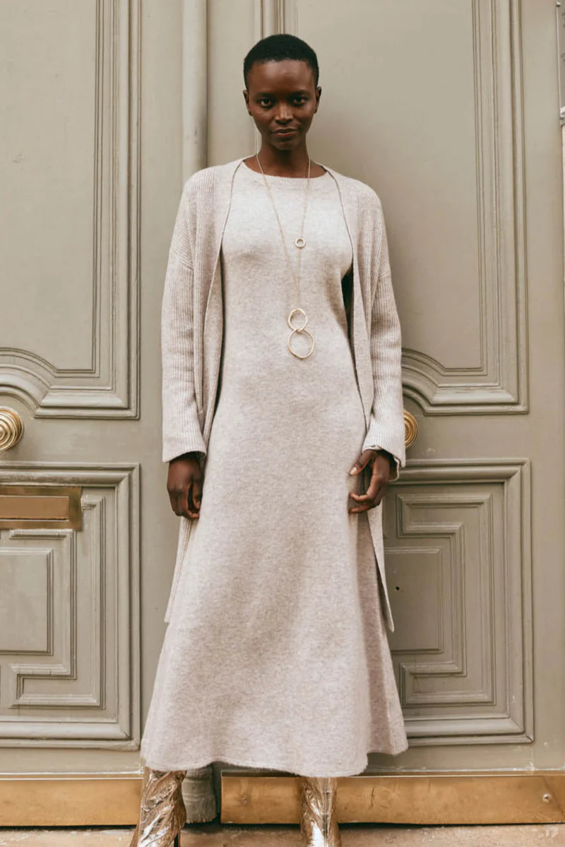 Merano Knit Dress - Flax