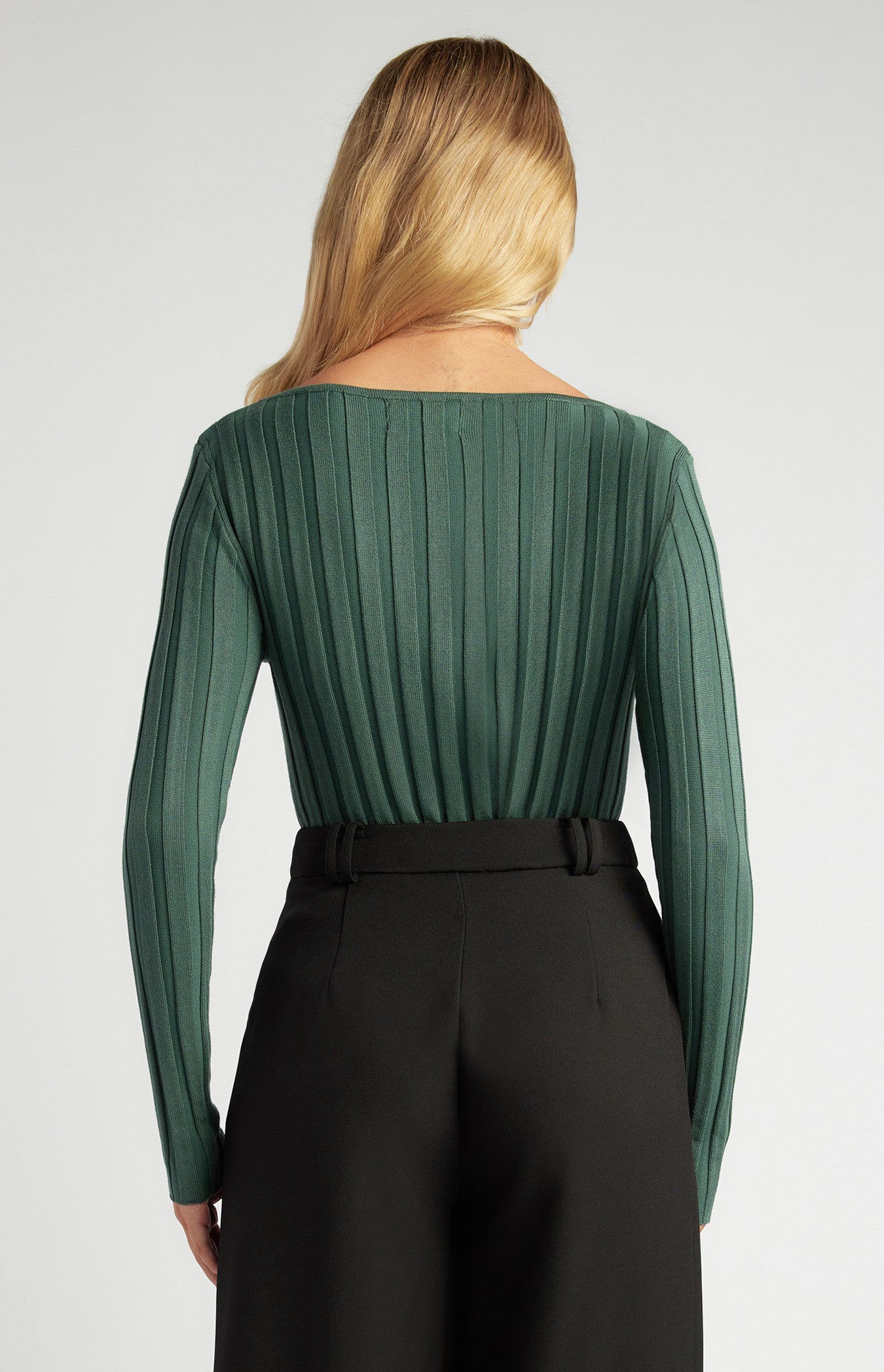 Annie Wide Rib Knit - Green