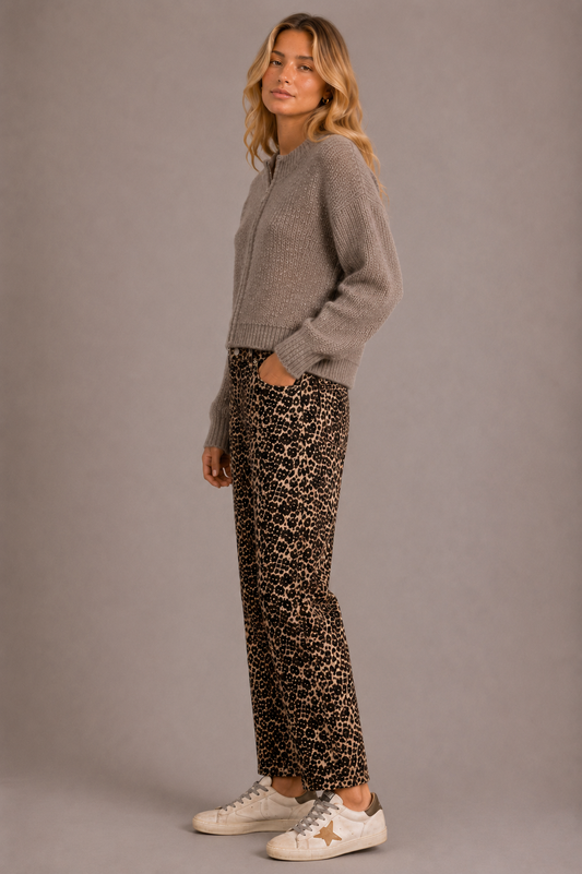 Misha Knit Zip - Beige