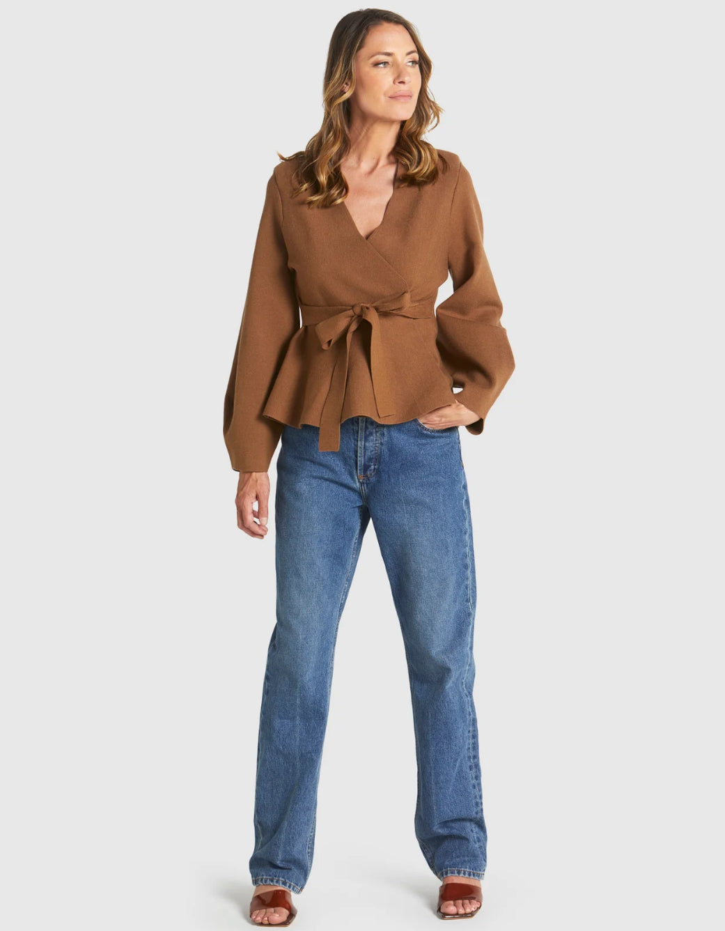 Tiny Dancer Wrap Cardi - Cinnamon