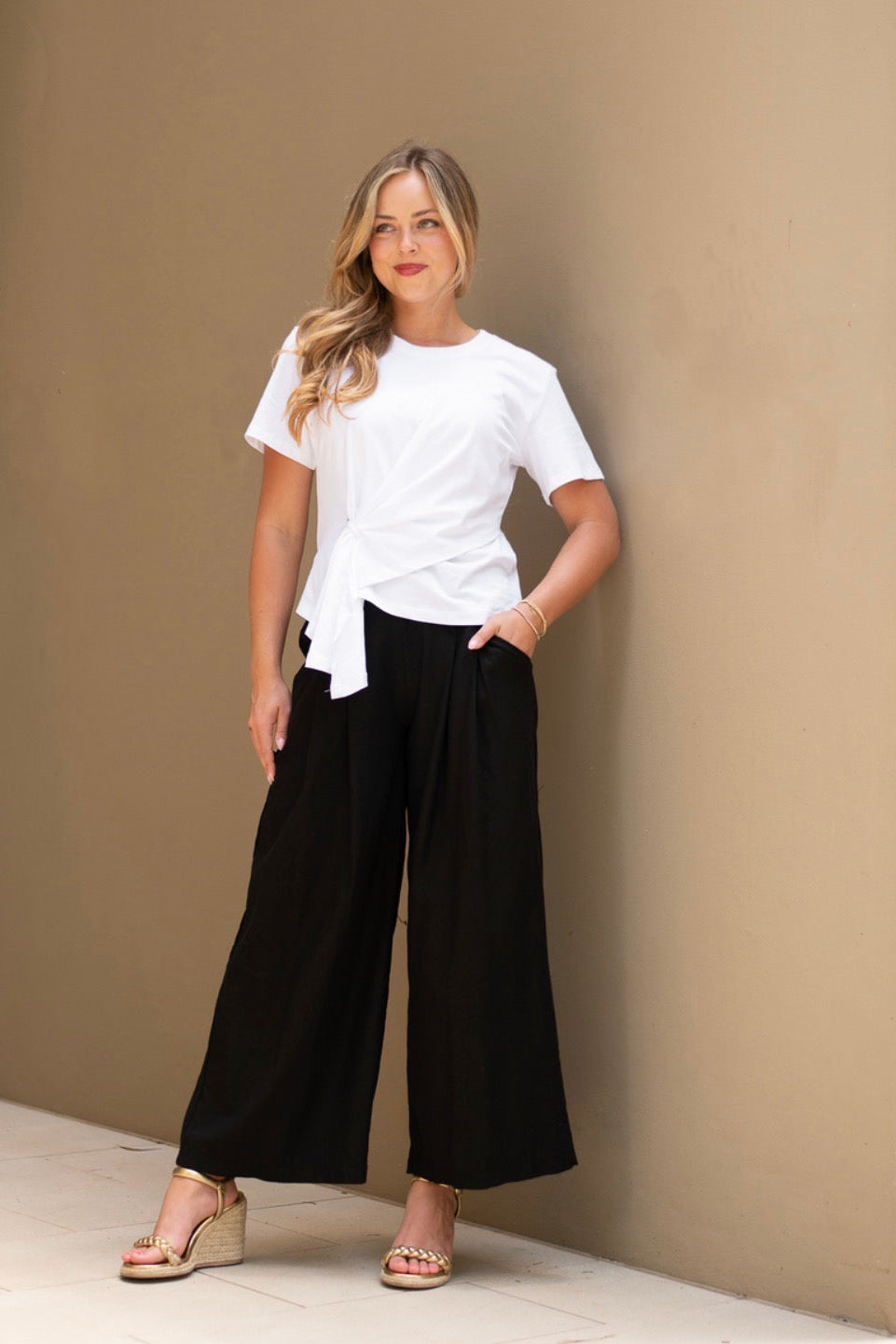 Willow Ring Detail Top - White