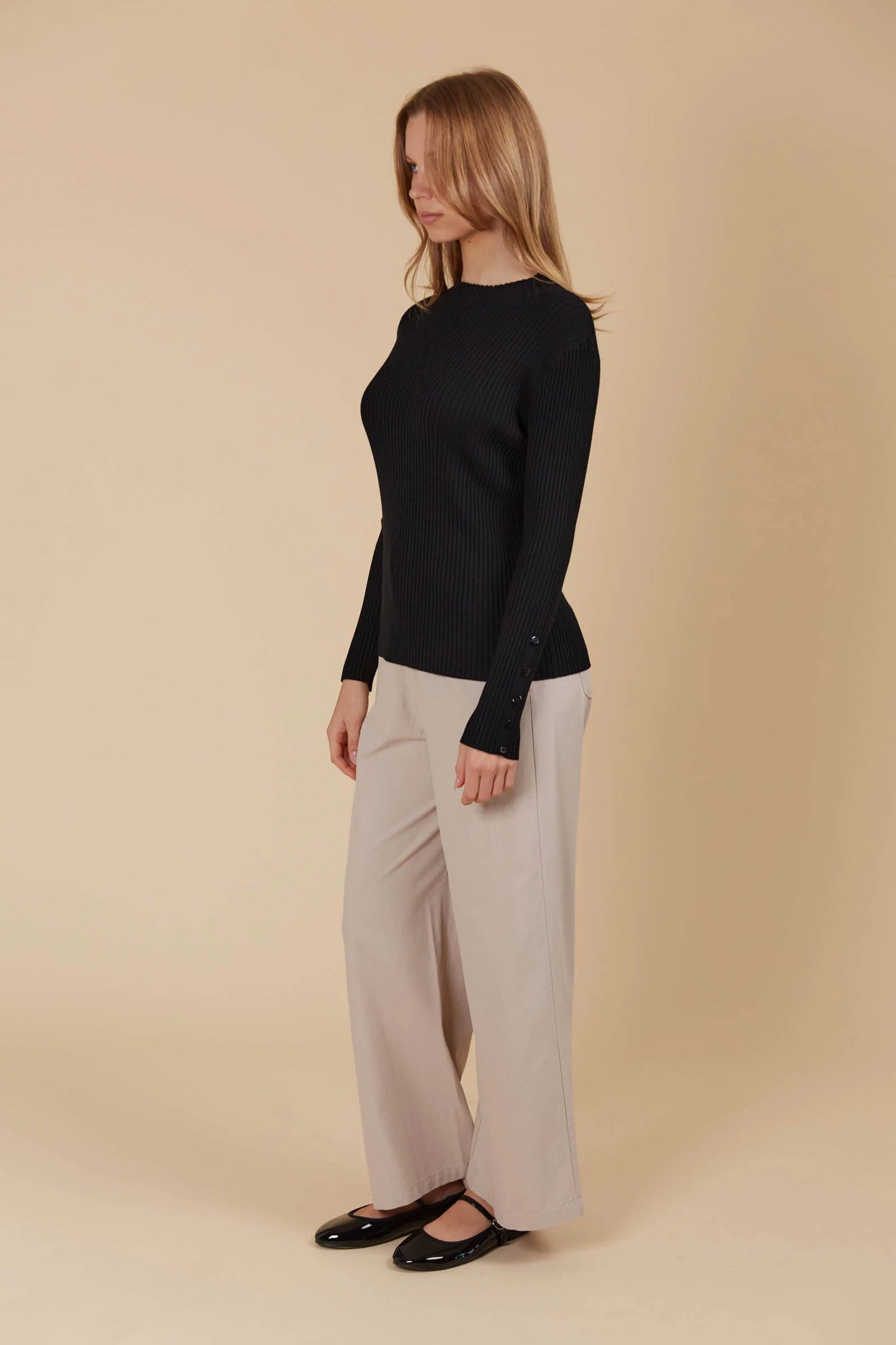 Juno Knit Top - Onyx