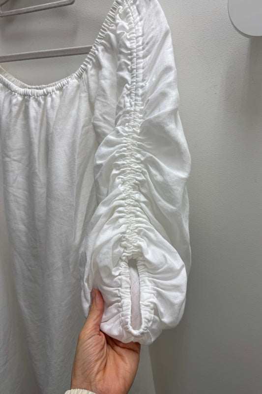 Country Road White Linen Dress