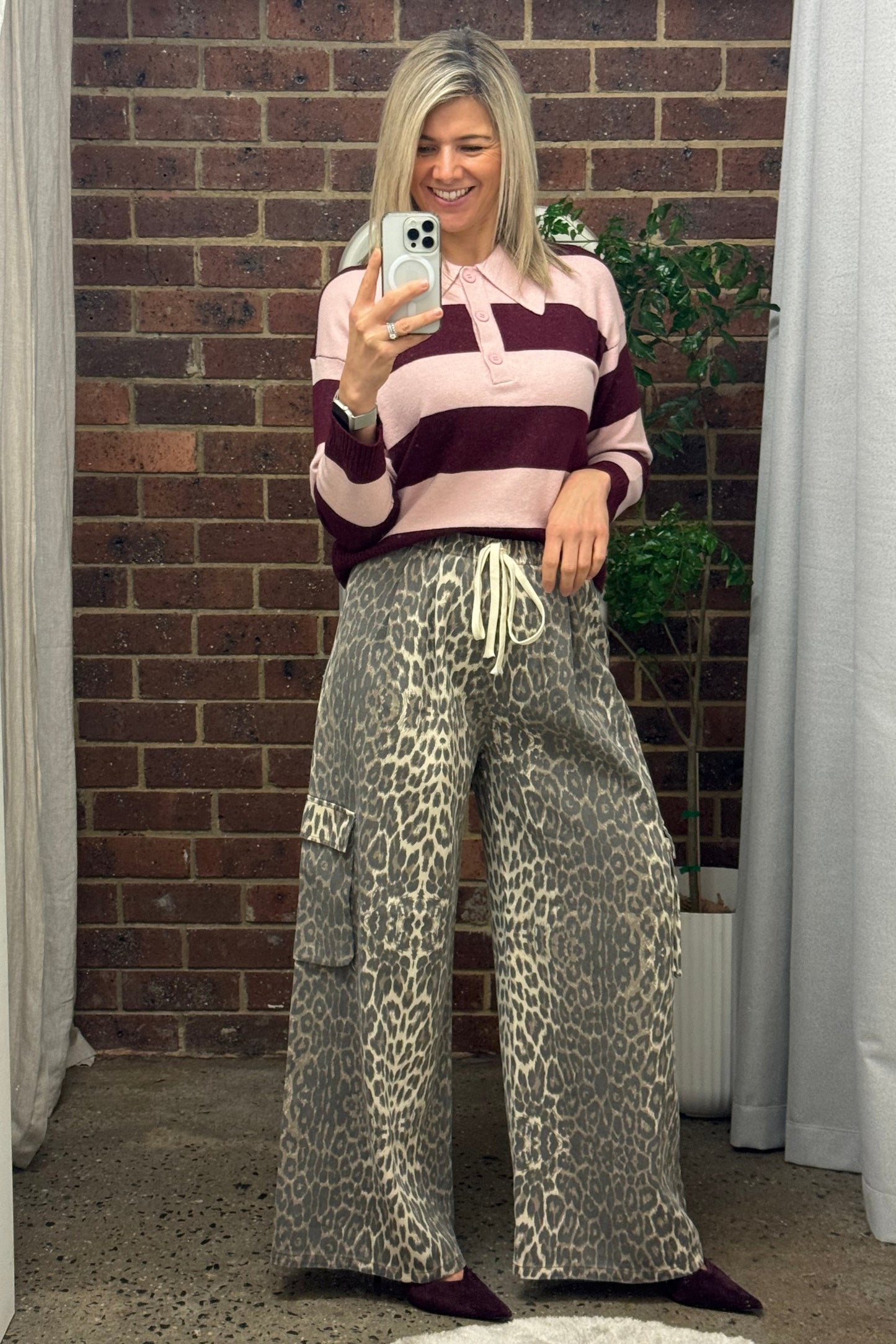 Harris Cargo Pants - Light Leopard