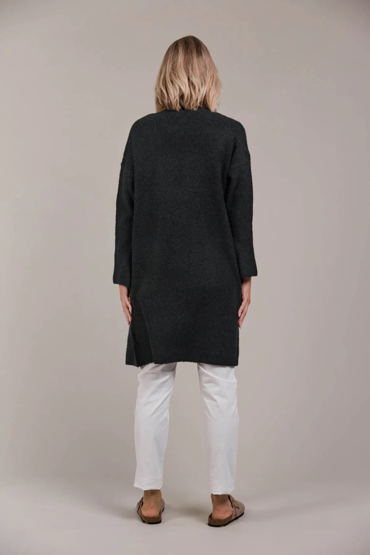 Merano Oversized Cardigan - Char