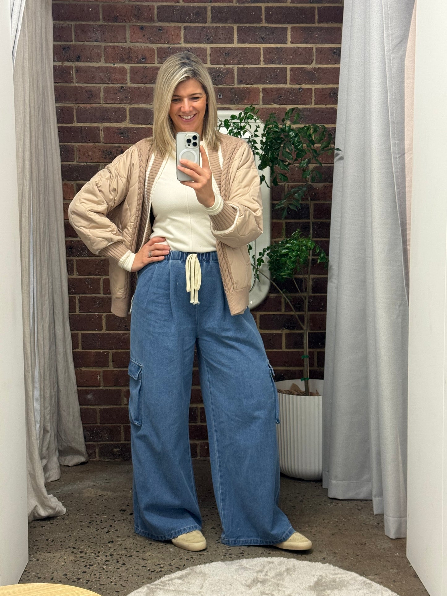 Harris Cargo Pants - Blue Denim