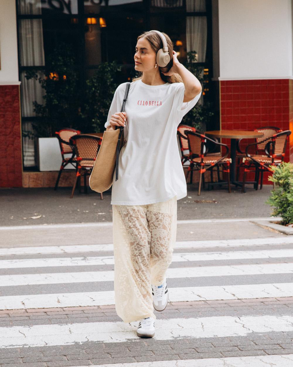 Frilly Lace Skirt - Cream