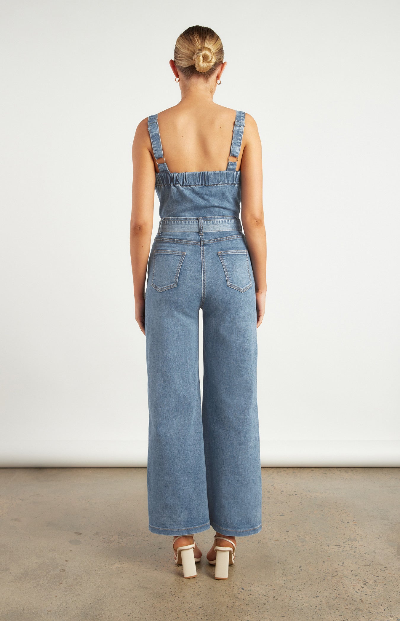 Charite Denim Jumpsuit - Mid Wash
