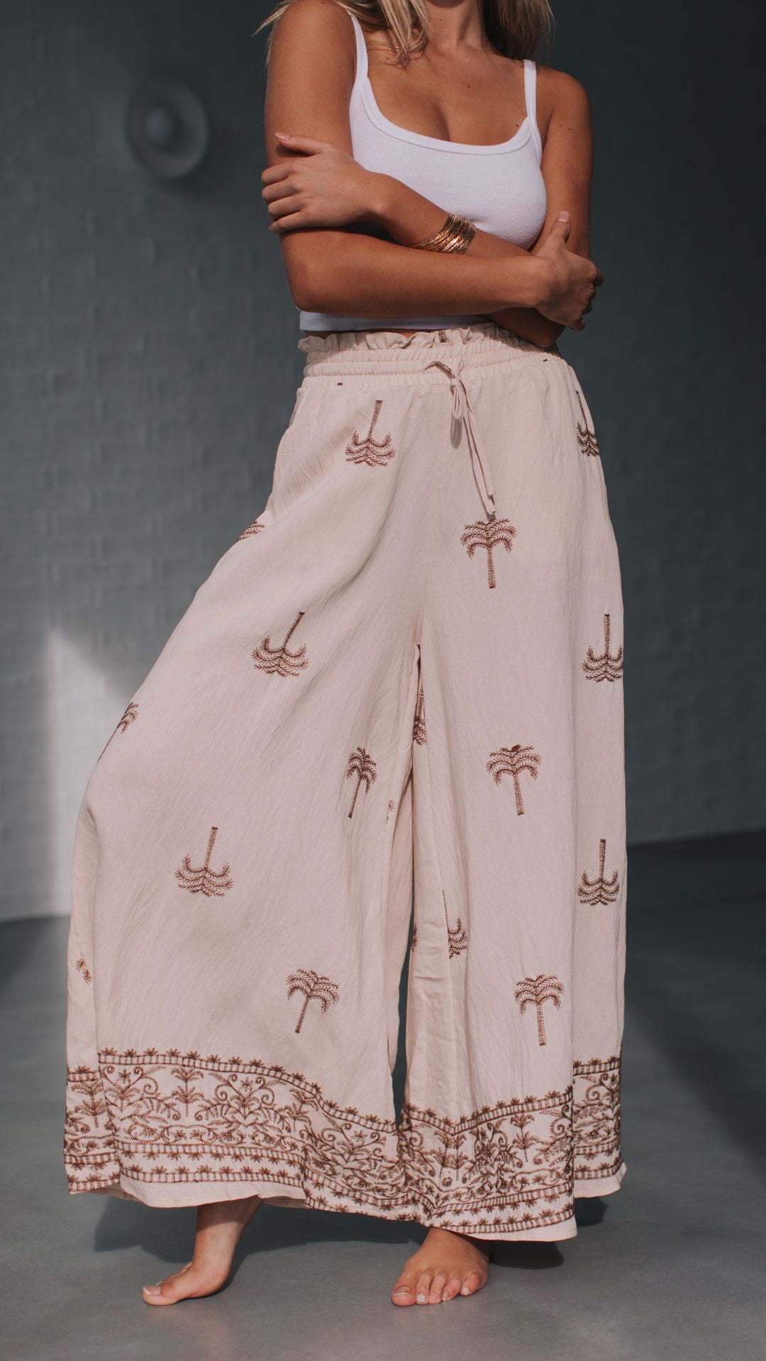 Aria Pant - Palm