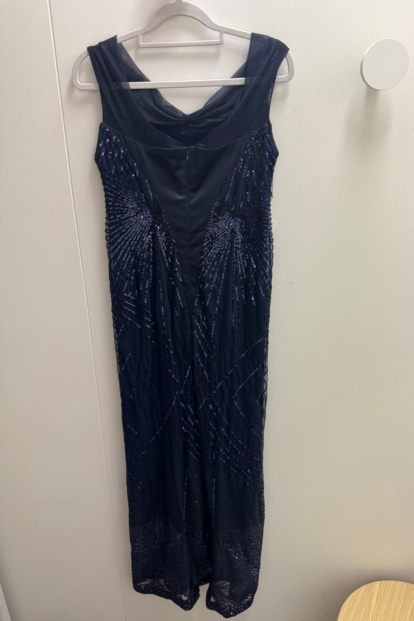 Lisa Barron Sequin Dress - Navy