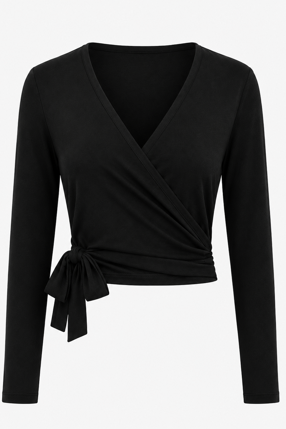 Asti Wrap Top - Black