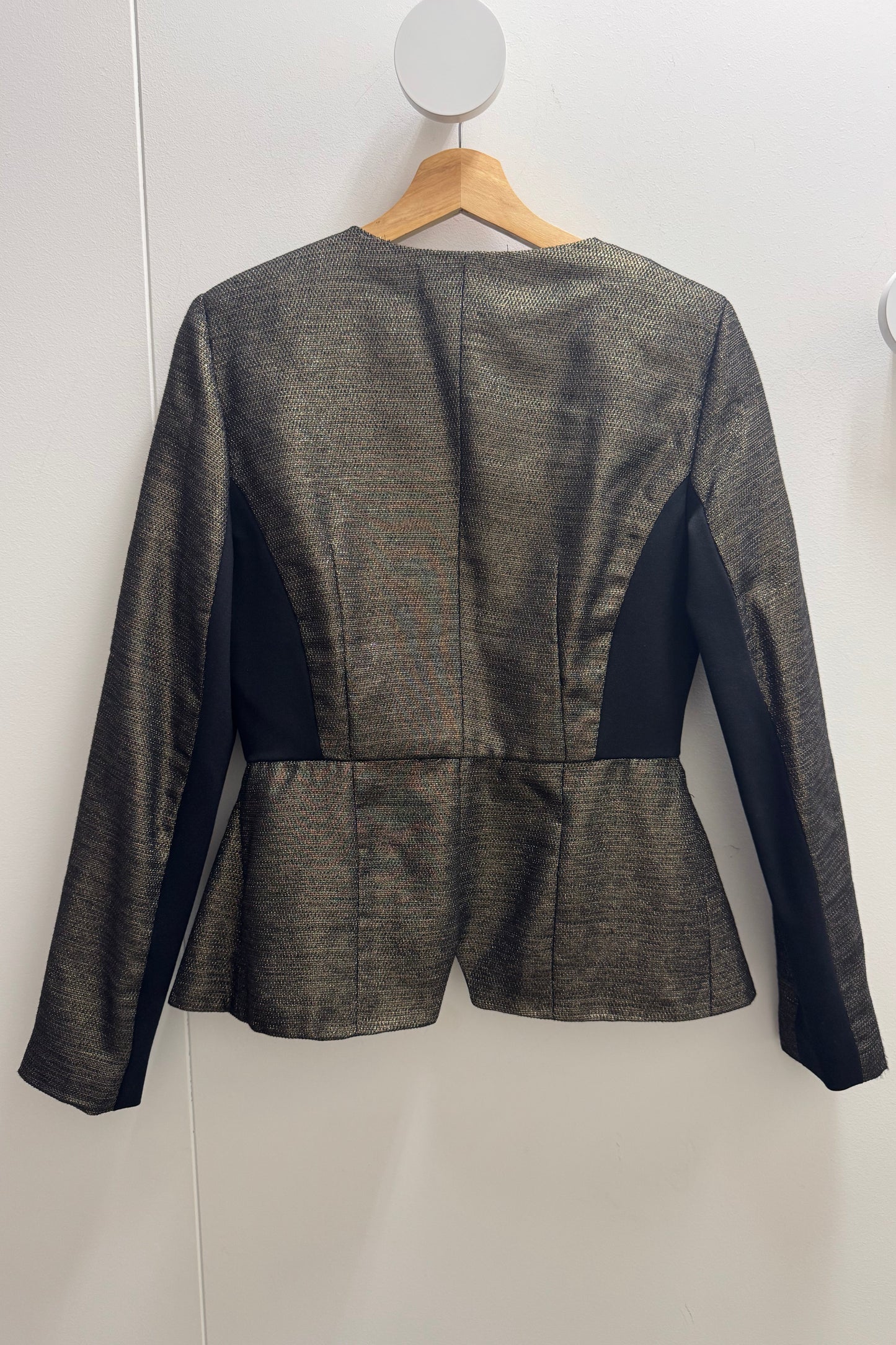 White Suede Lurex Jacket