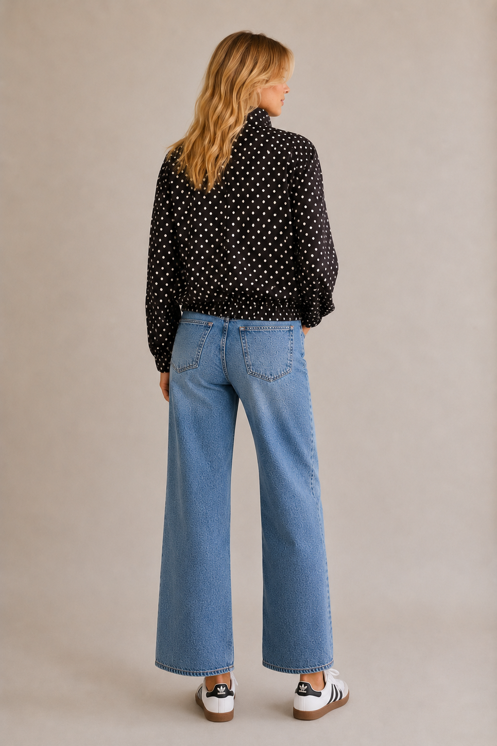 Griffin Polka Dot Jacket - Chocolate