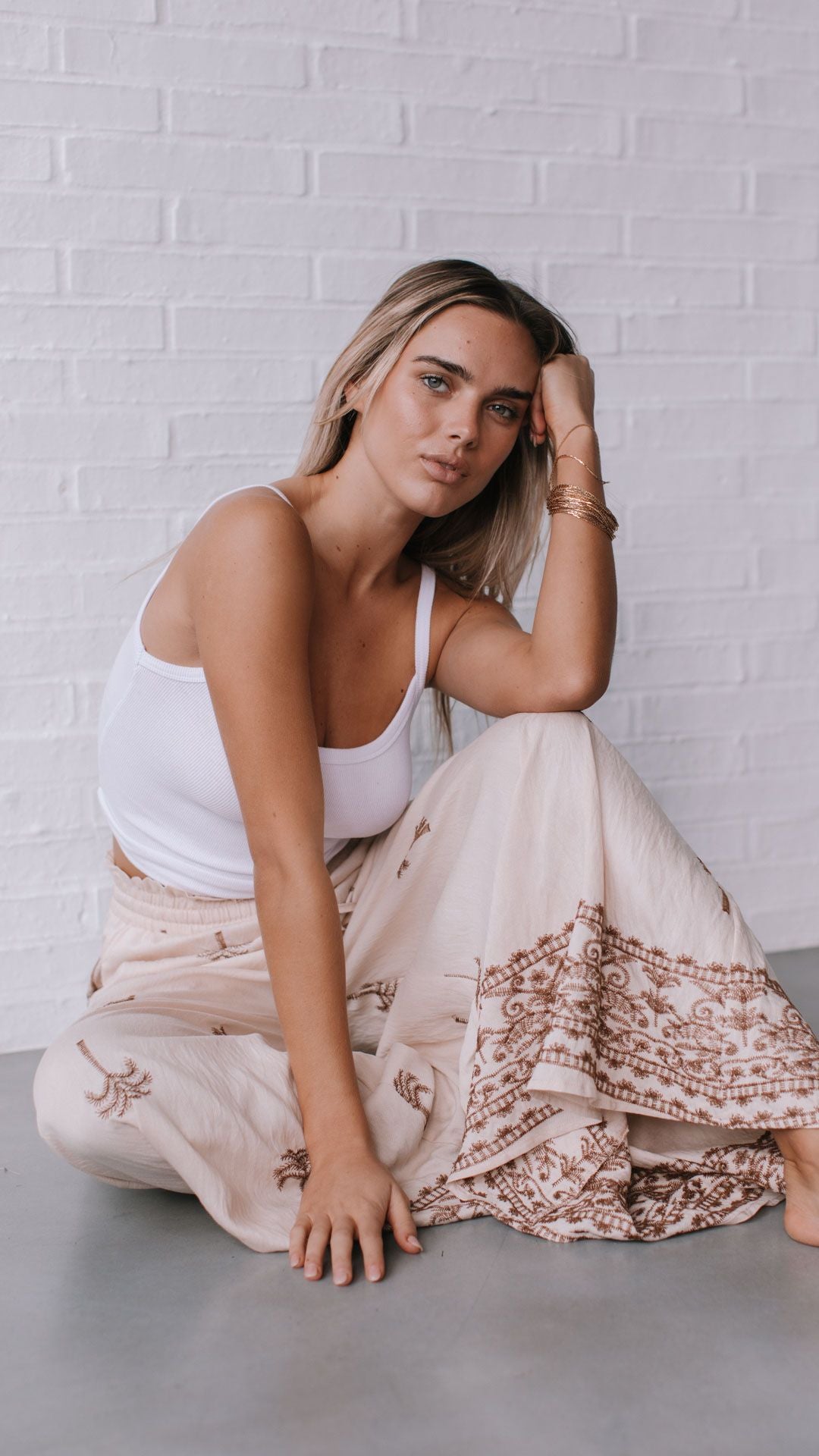 Aria Pant - Palm