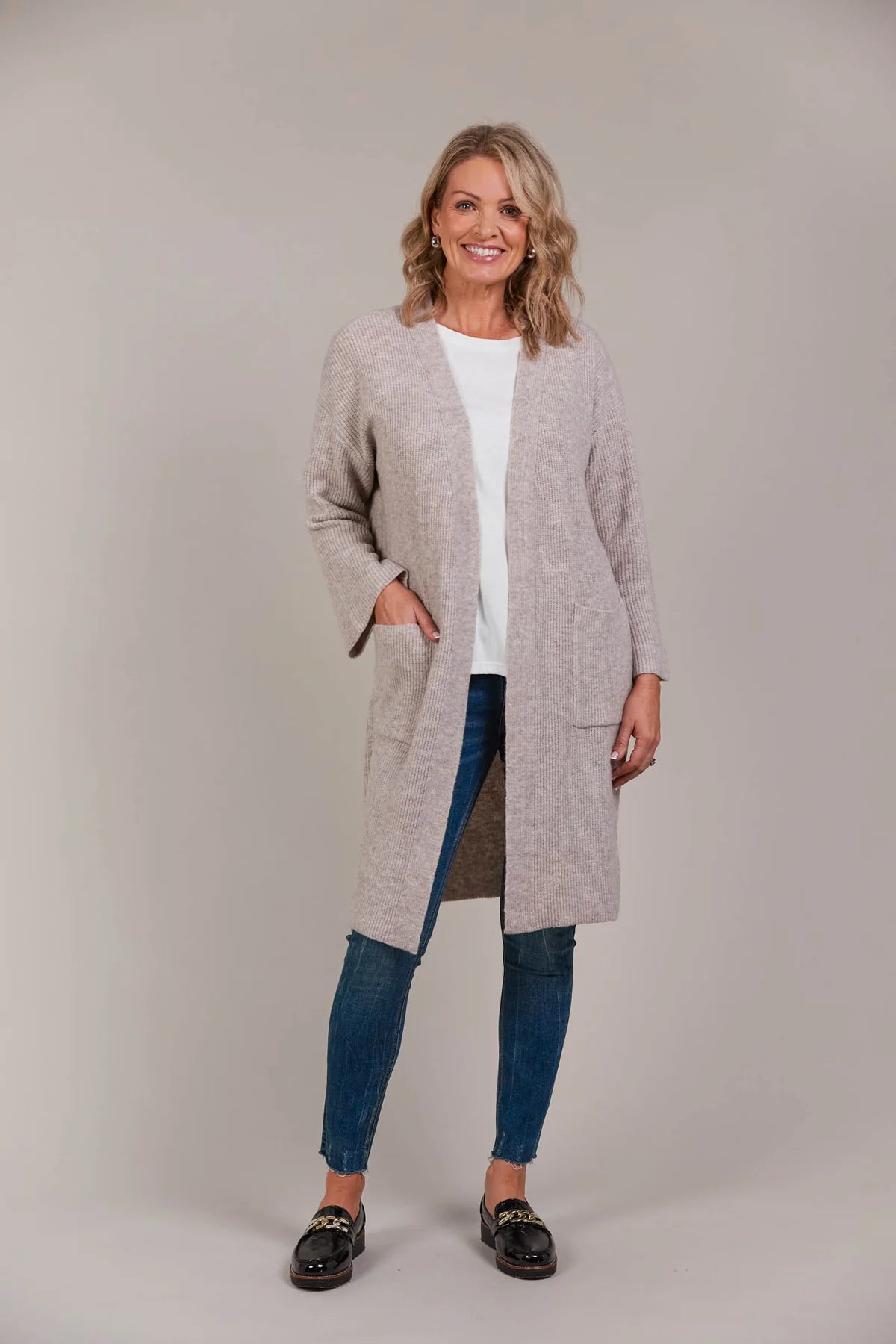 Merano Oversized Cardigan - Flax