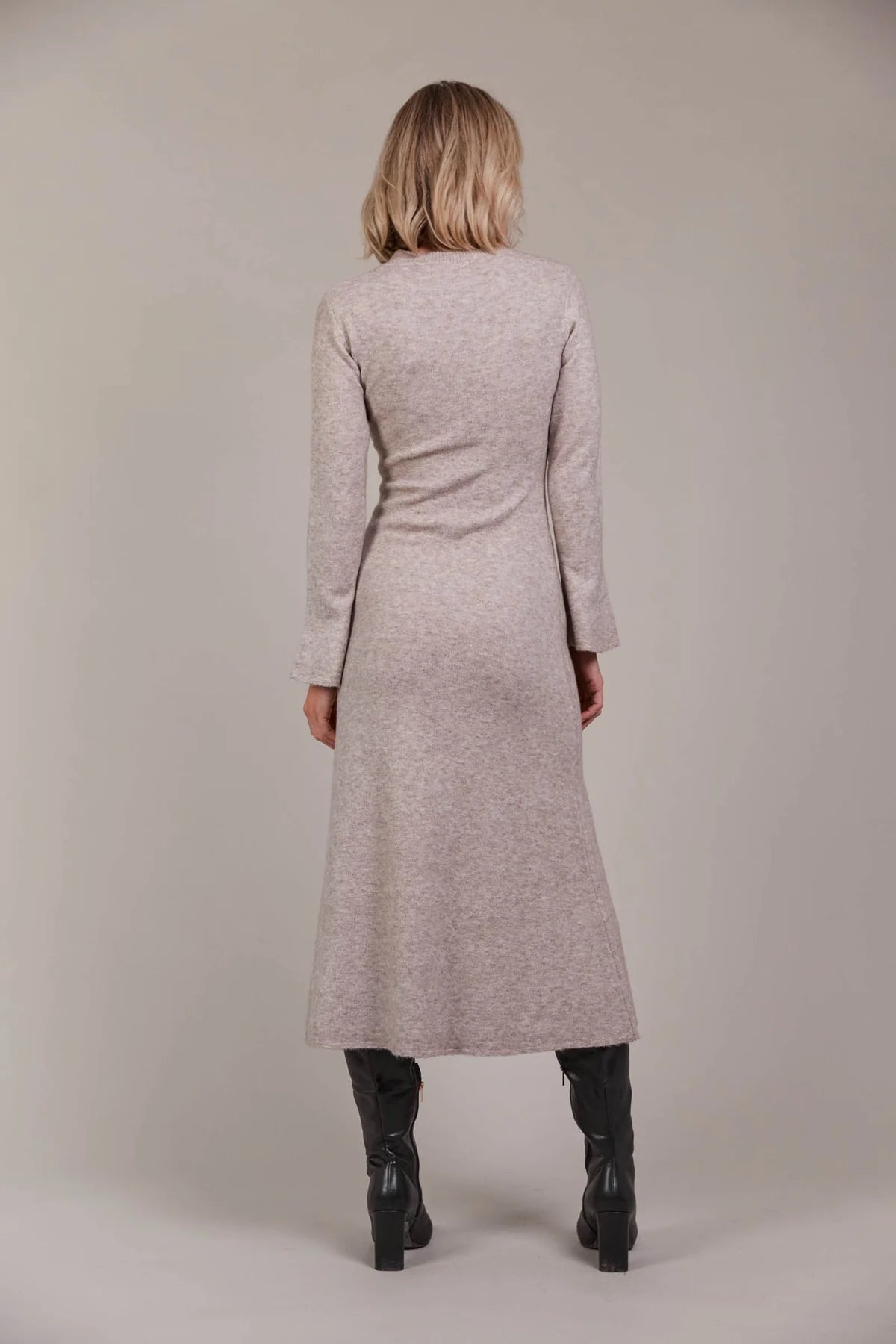 Merano Knit Dress - Flax