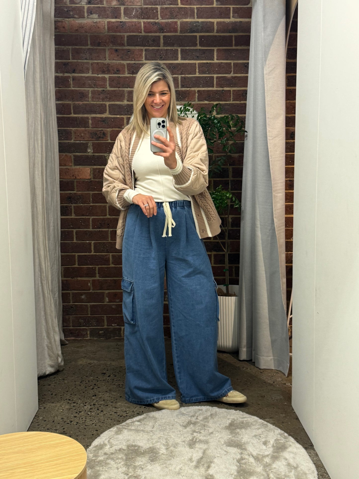 Harris Cargo Pants - Blue Denim