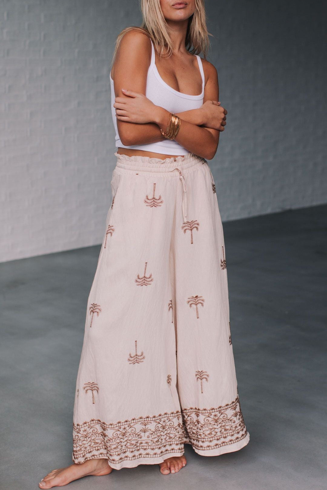 Aria Pant - Palm