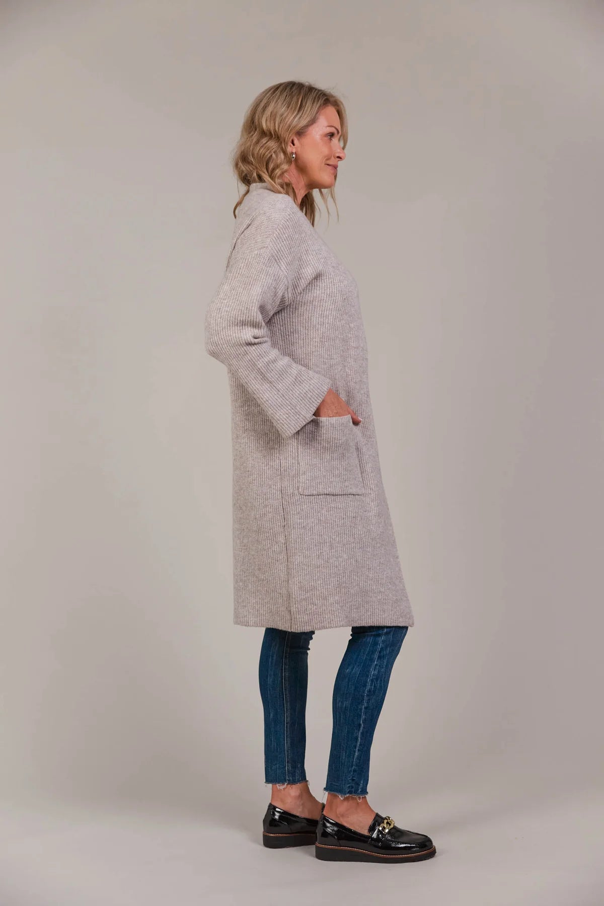 Merano Oversized Cardigan - Flax