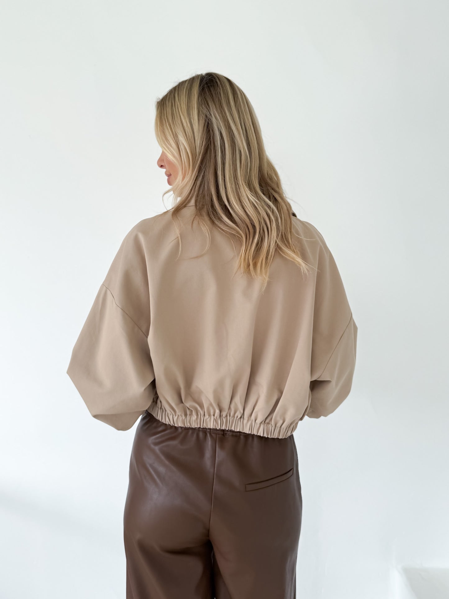 Mosey Bomber Jacket - Beige