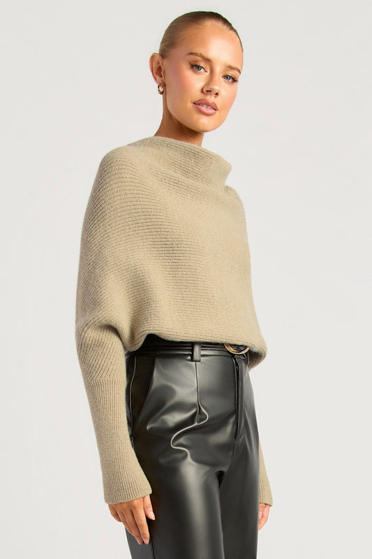 Daisy Batwing Knit - Oatmeal