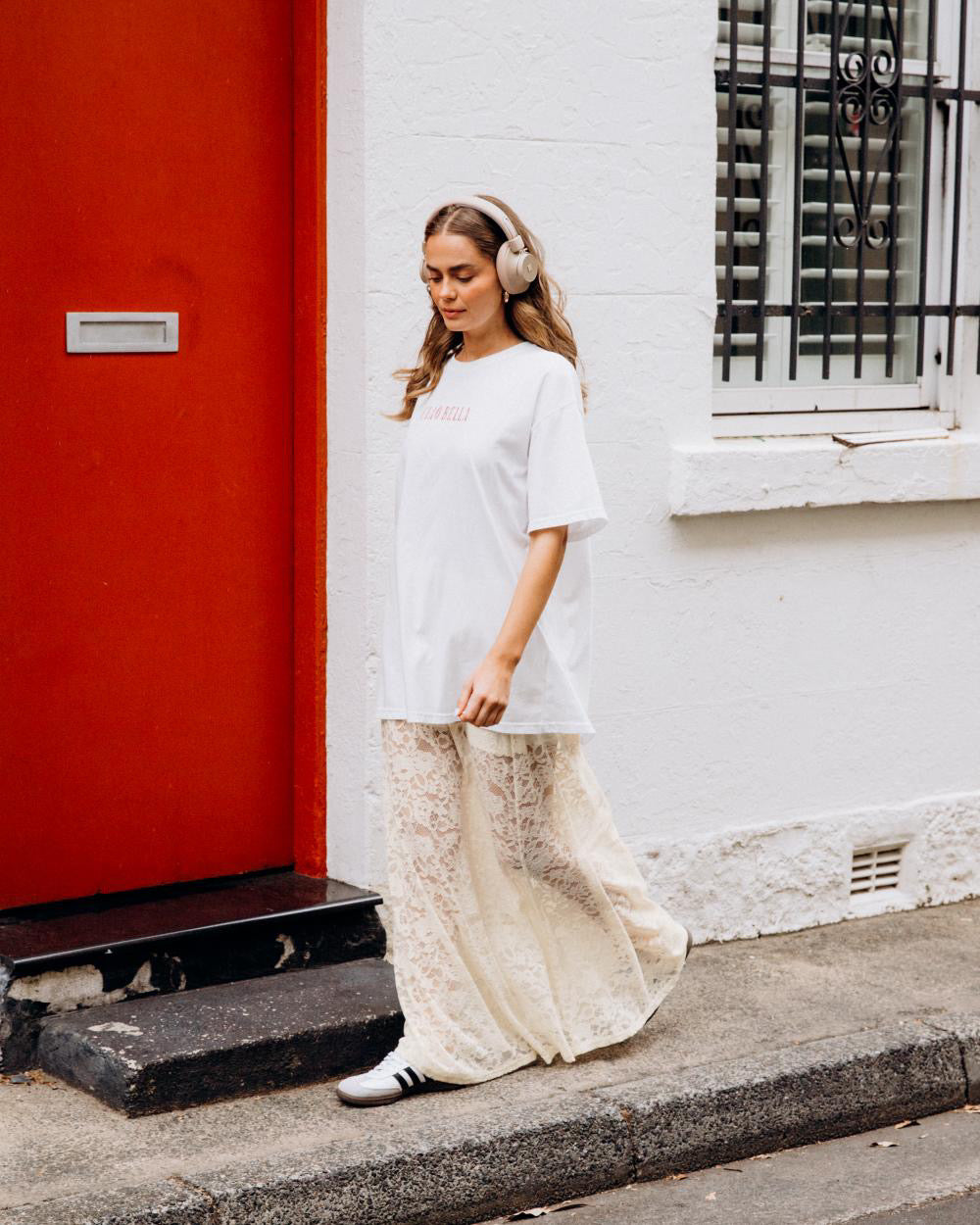 Frilly Lace Skirt - Cream