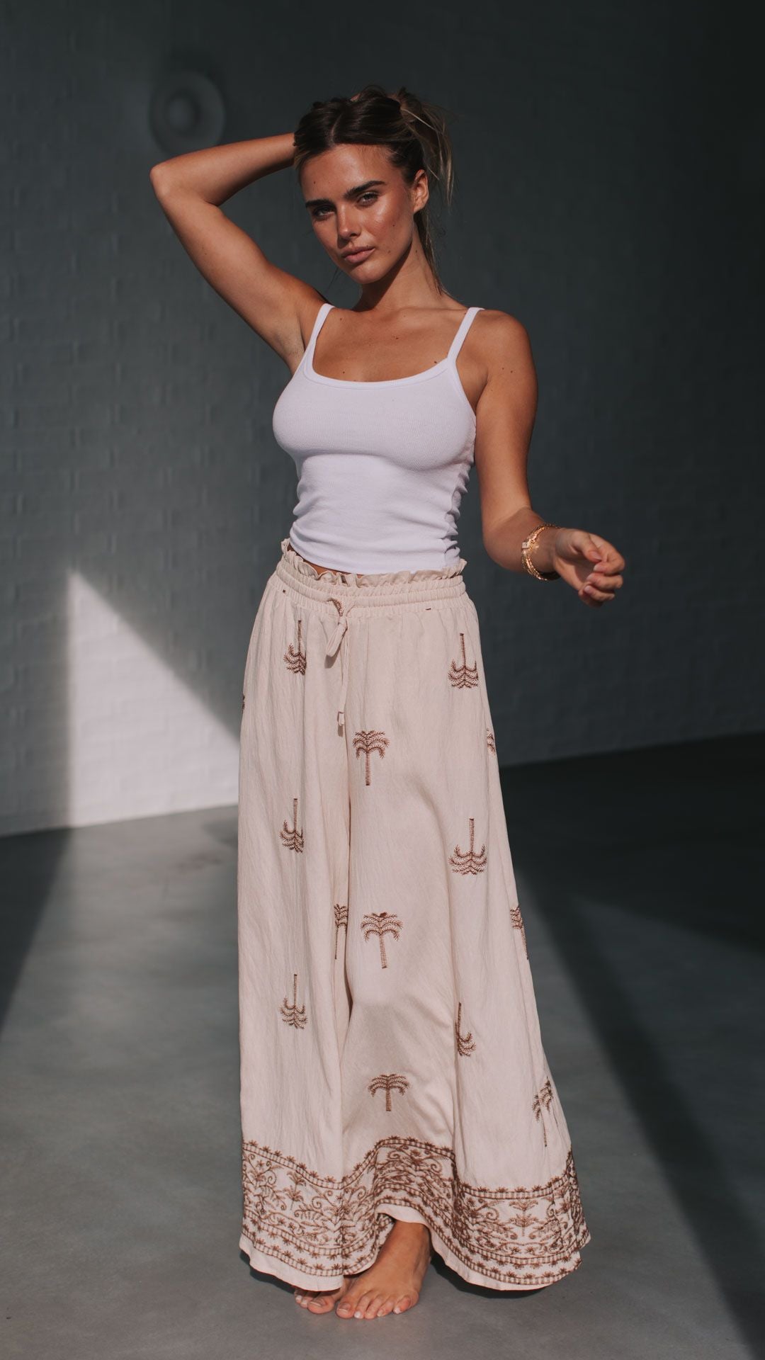Aria Pant - Palm