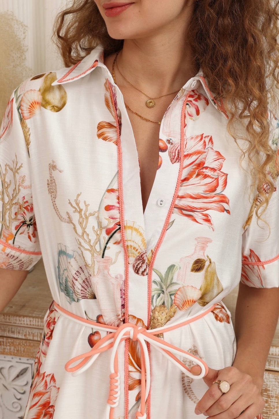 Cherie Dress - Ocean Print