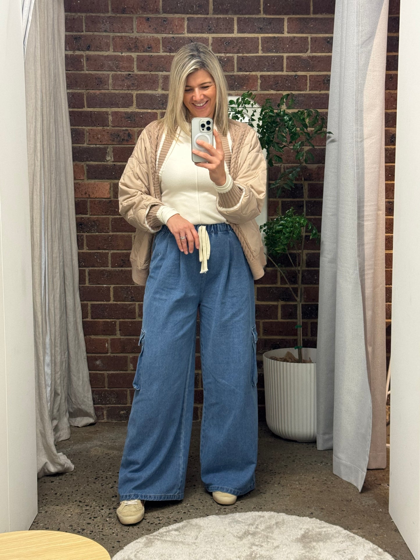 Harris Cargo Pants - Blue Denim