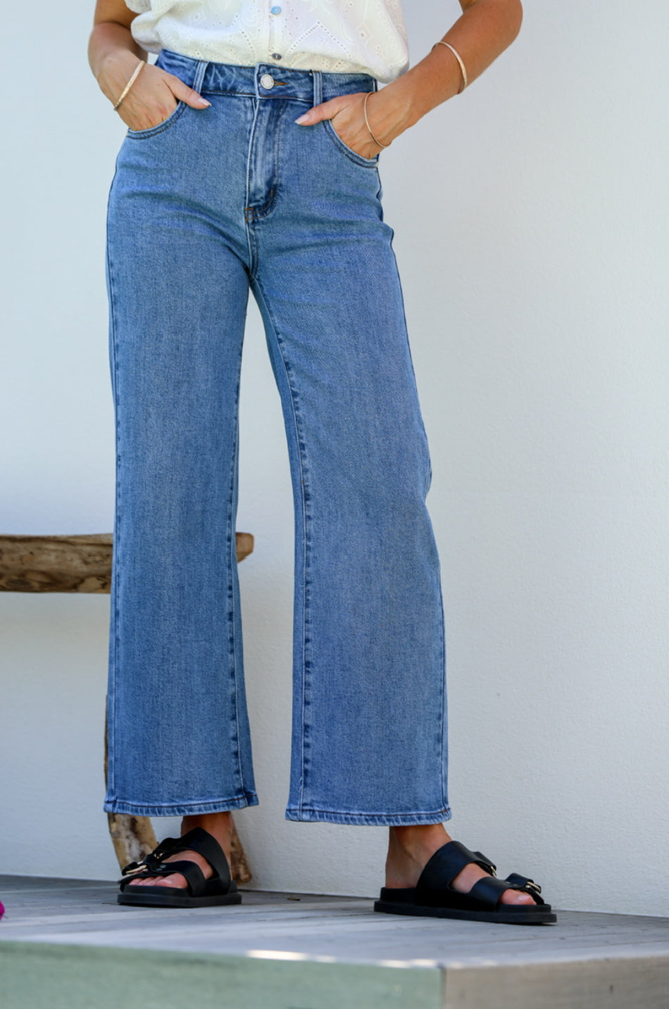 Bettina Denim Jean - Mid Wash