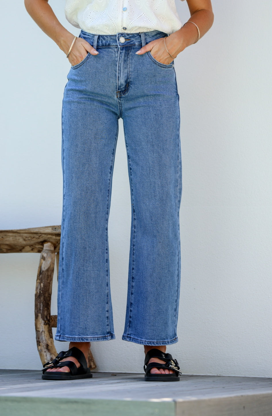 Bettina Denim Jean - Mid Wash