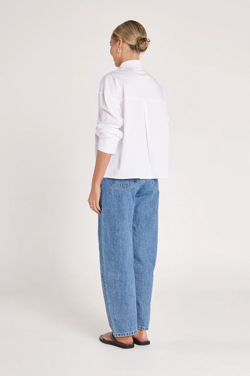 Lola Barrel Leg Jeans - Deep Blue