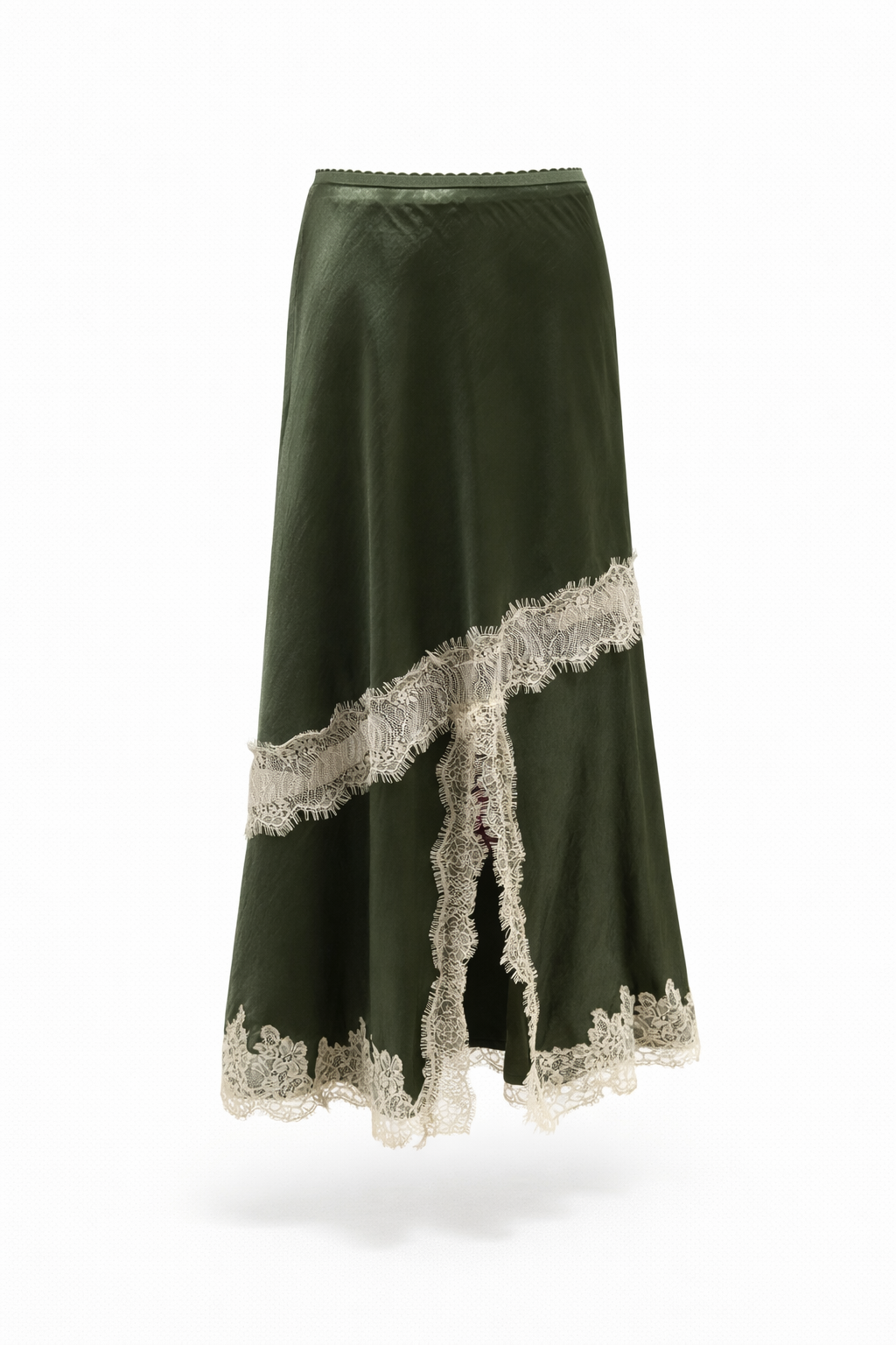 Peta Lace Skirt - Olive
