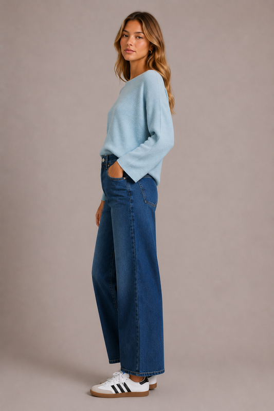 Jackie Knit - Baby Blue