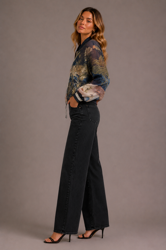Lylah Bomber - Navy