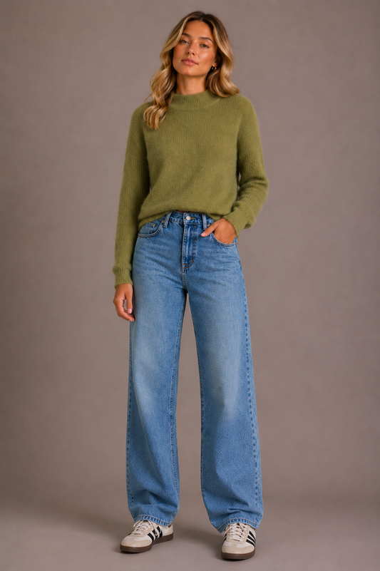 Tara Fluffy Knit - Pistachio
