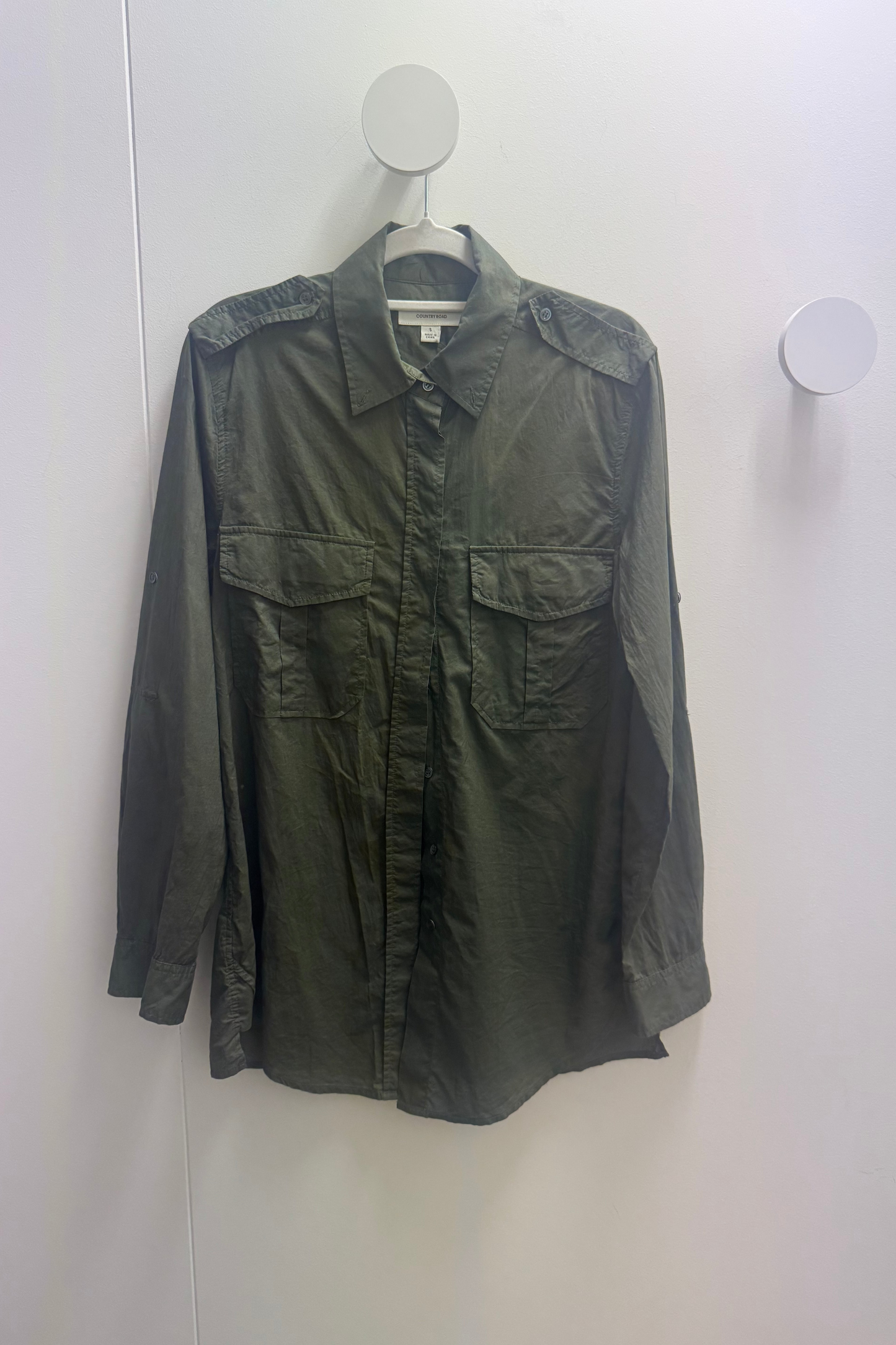 Country Road Cotton Shirt Khaki