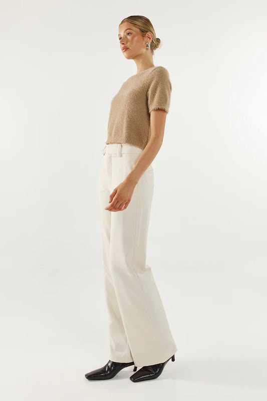 Ruby Knit Tee - Camel