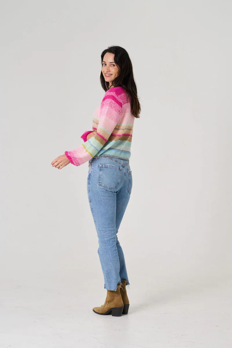 Jonnie V-Neck Knit - Multi