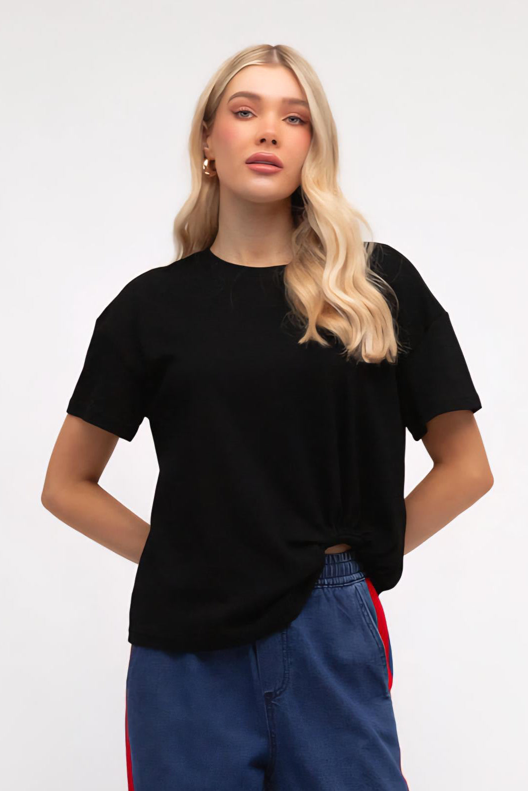 Cansas Easy Tuck Tee - Black