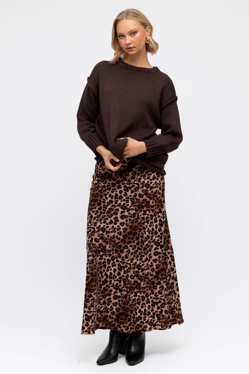 Antonia Knit - Chocolate