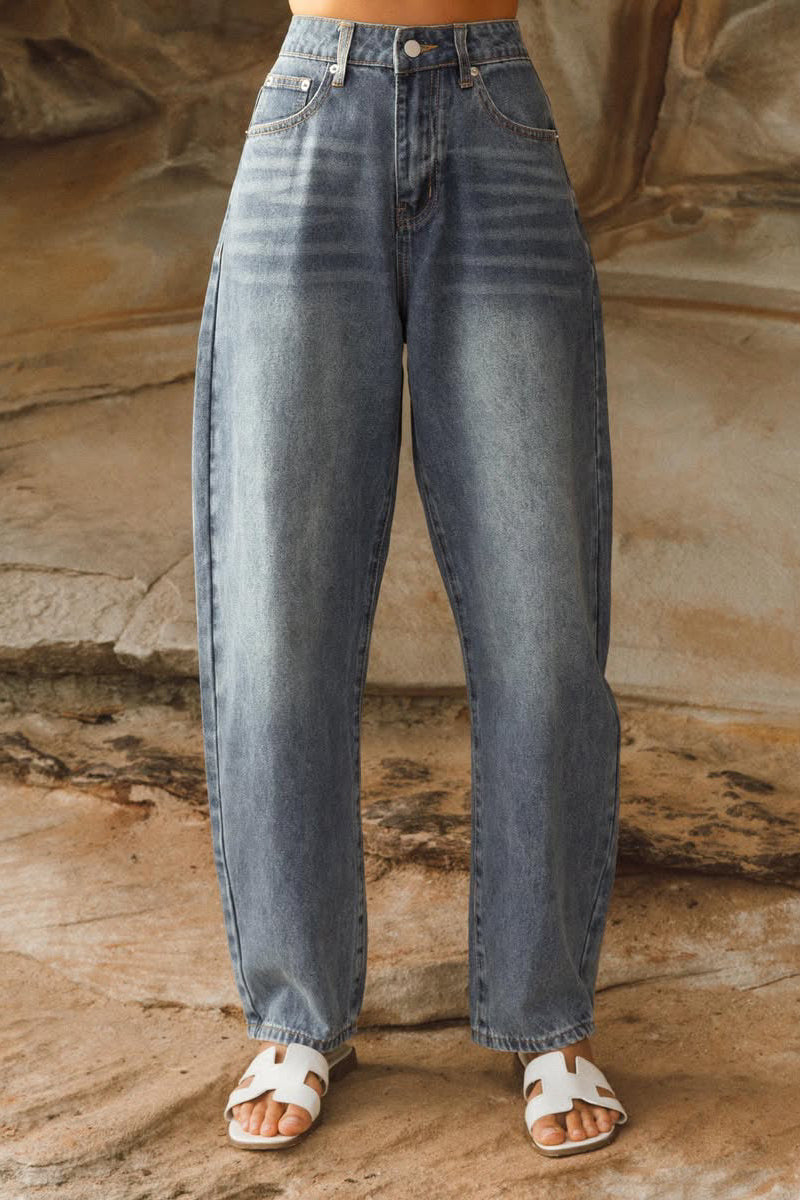 Sloane Denim Barrel Pants