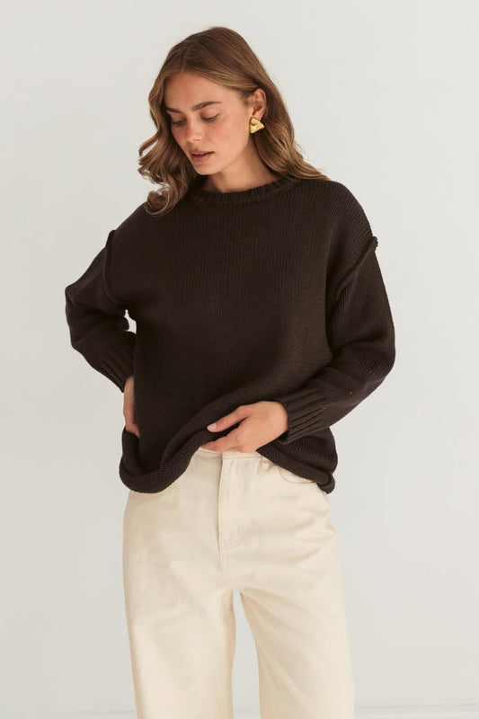 Antonia Knit - Chocolate