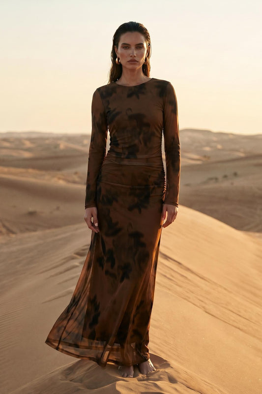 Sherie Sheer Blur Dress