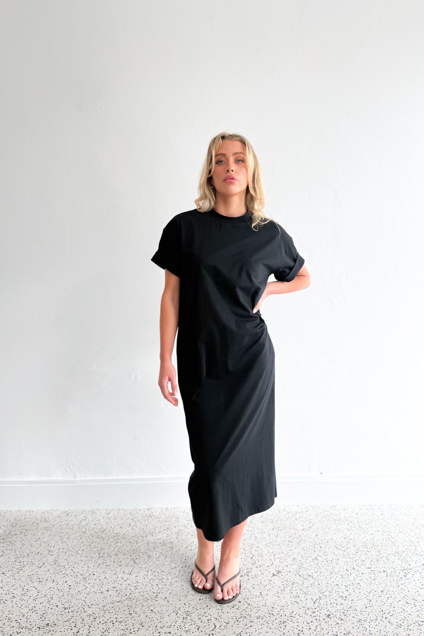 Stella T-shirt Dress - Black