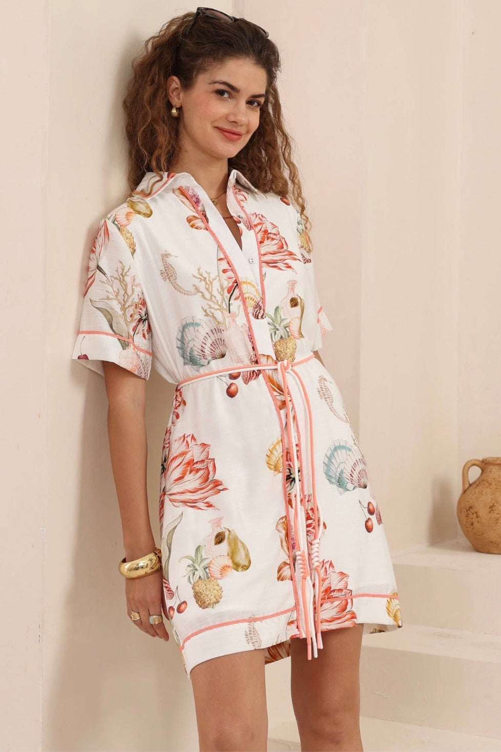 Cherie Dress - Ocean Print