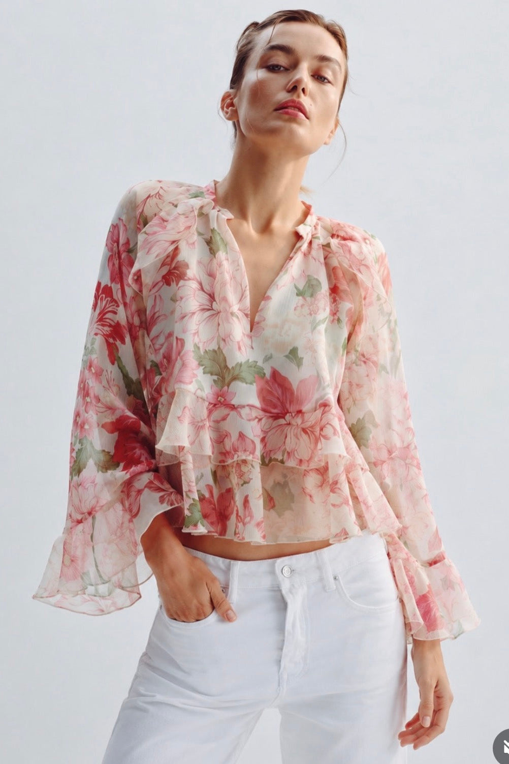 Ivy Chiffon Layered Blouse