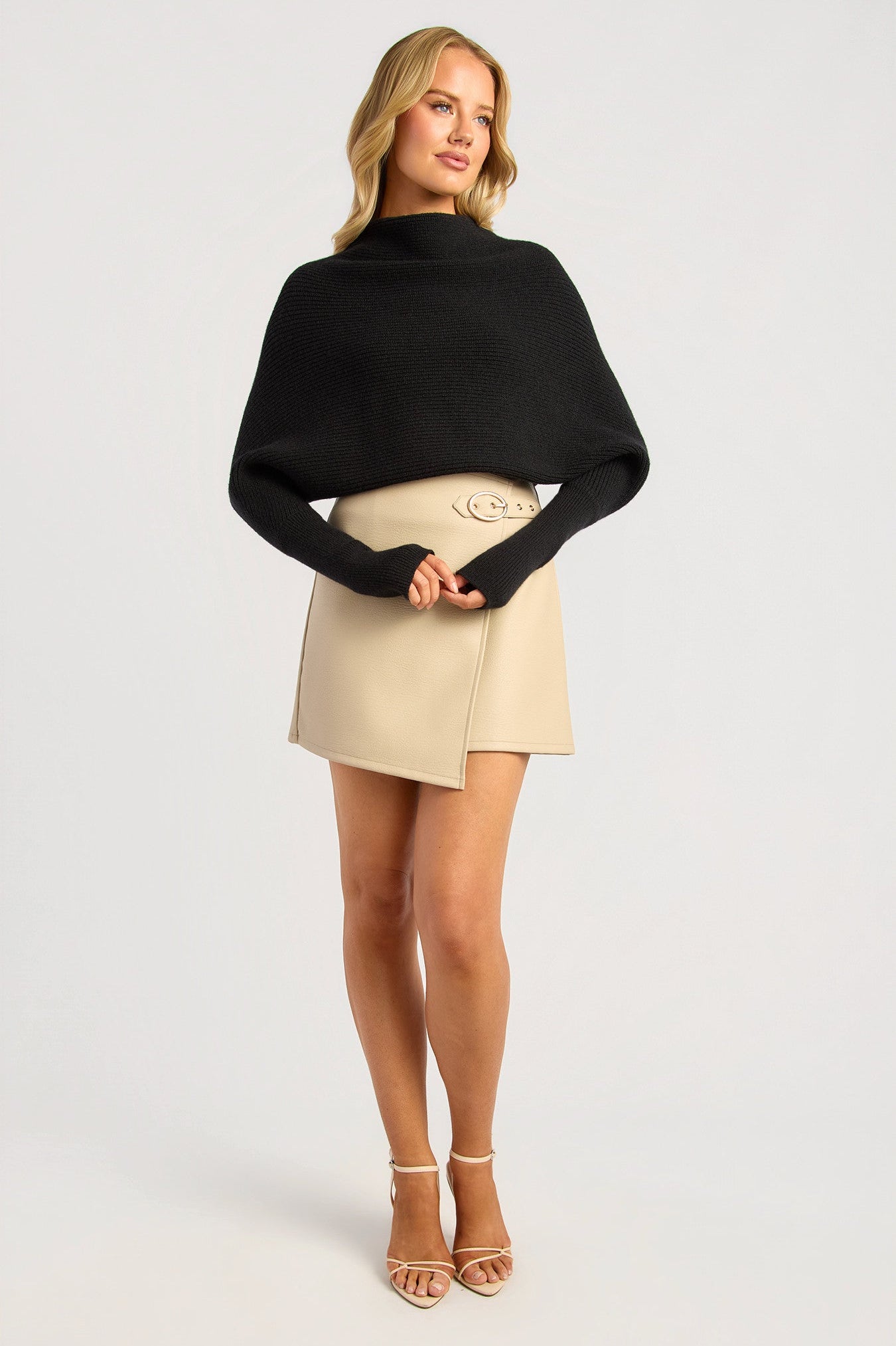 Daisy Batwing Knit - Black